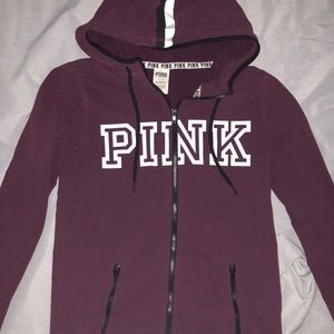 PINK zip up hoodie